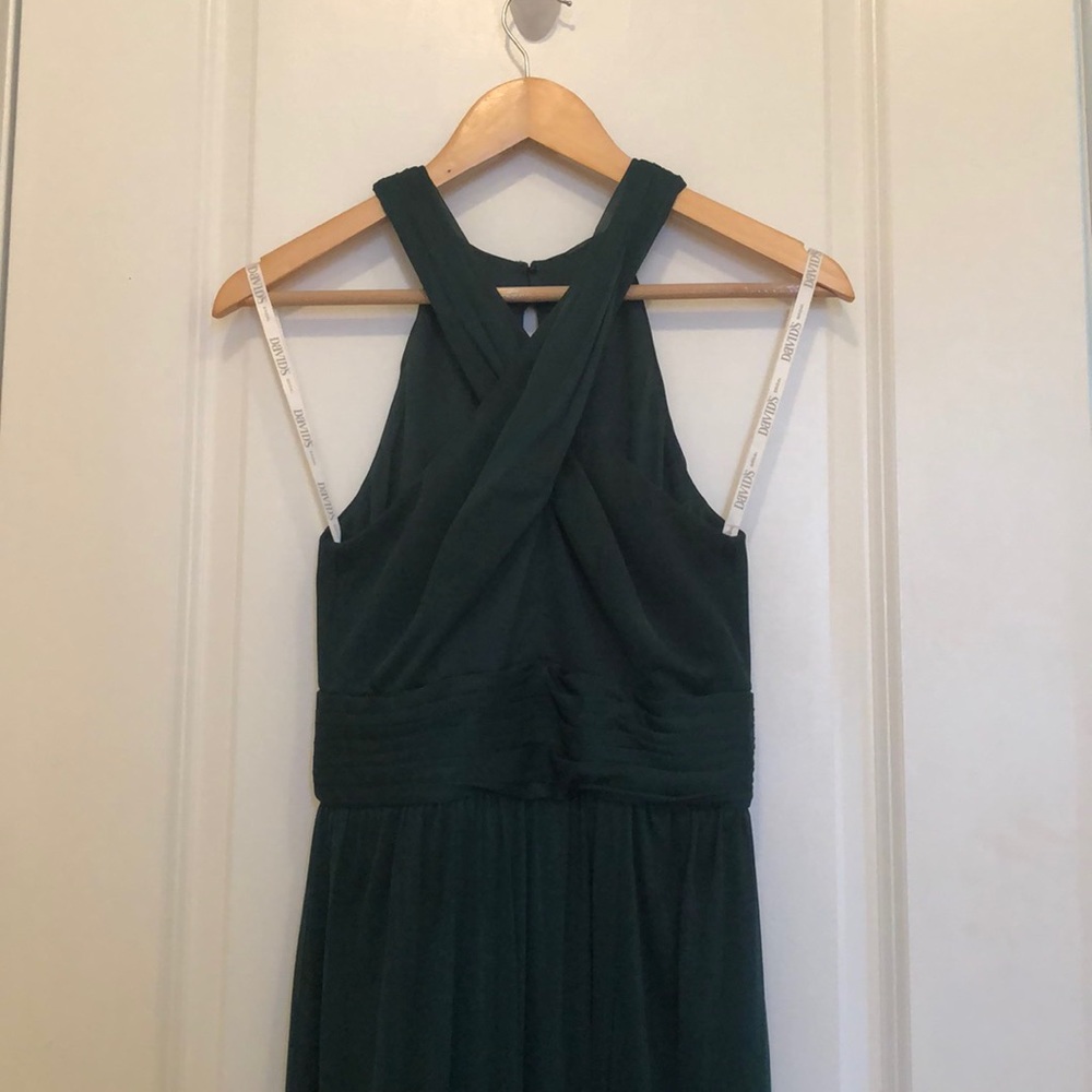 Dark Green David’s Bridal Bridesmaid Gown